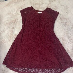 Adam Levine Maroon Mini Dress